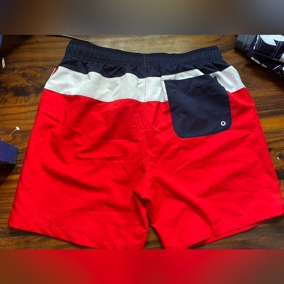 Speedo Tricolor Colorblock Men's Board Shorts Surfer Lined Swim Trunks XL EUC - Picture 2 of 8